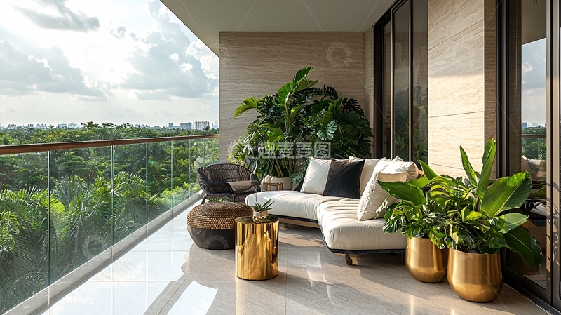 高清大图下载【趣麦麦图】阳台景观