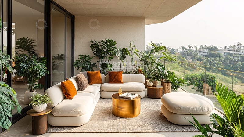 高清大图下载【趣麦麦图】阳台休闲区