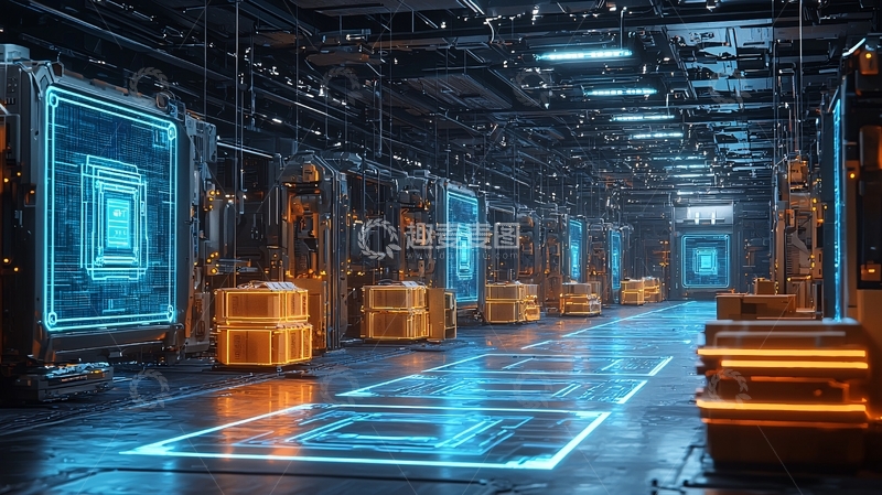 高清大图下载【趣麦麦图】未来科技感走廊