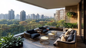 现代简约阳台设计