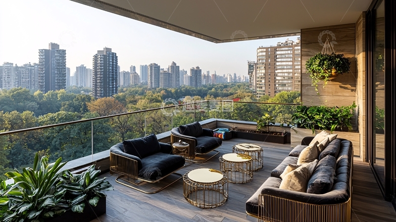 高清大图下载【趣麦麦图】现代简约阳台设计