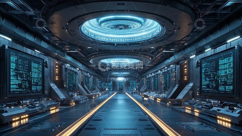 高清大图下载【趣麦麦图】未来科技走廊