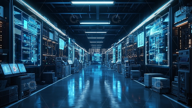 高清大图下载【趣麦麦图】未来科技感走廊