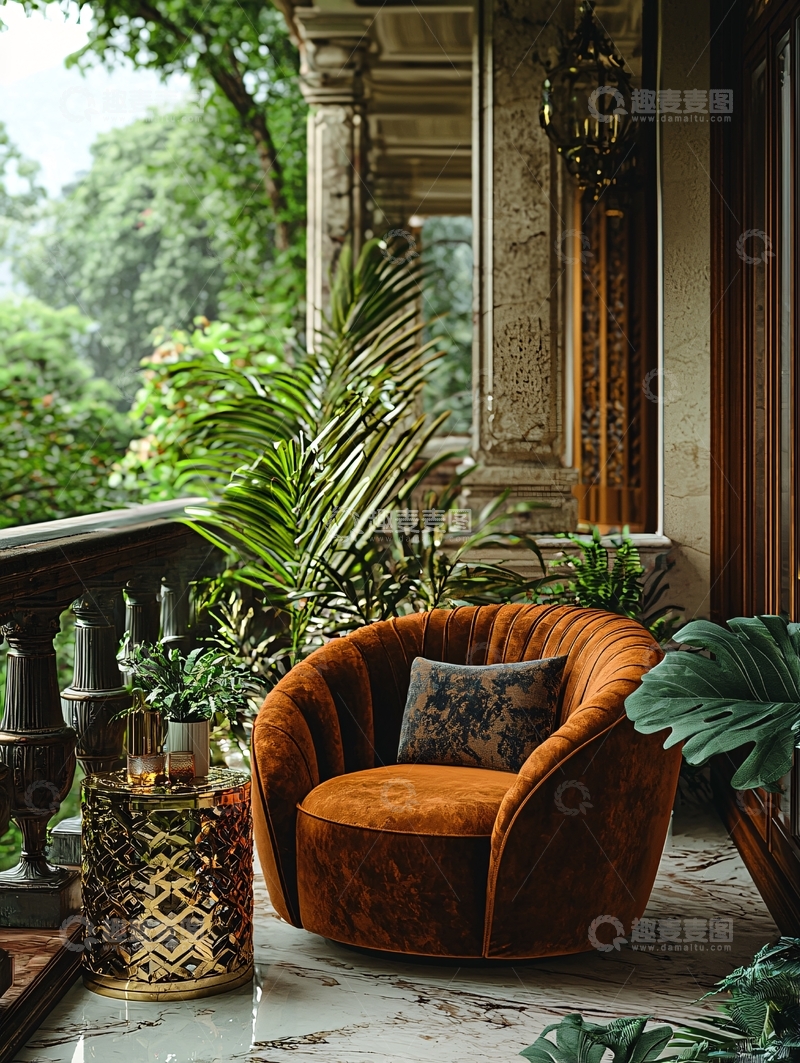 高清大图下载【趣麦麦图】阳台休闲椅