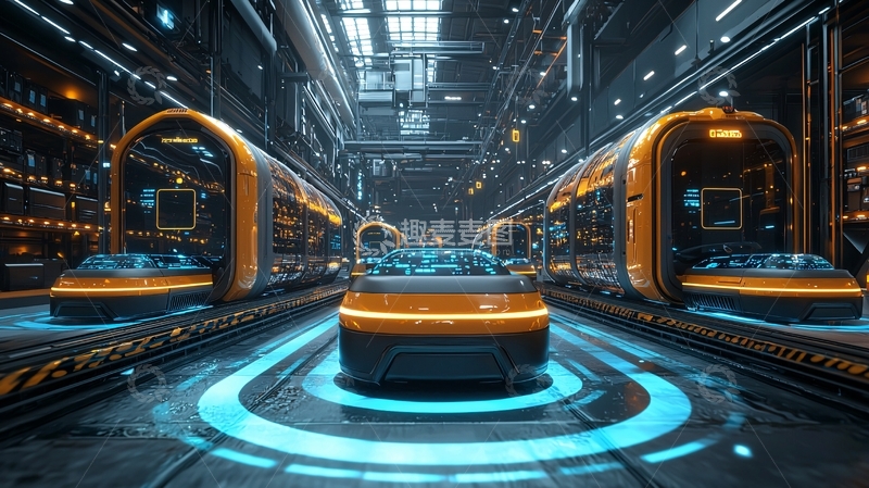 高清大图下载【趣麦麦图】未来科技感交通工具