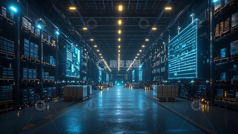 高清大图下载【趣麦麦图】未来科技感仓库