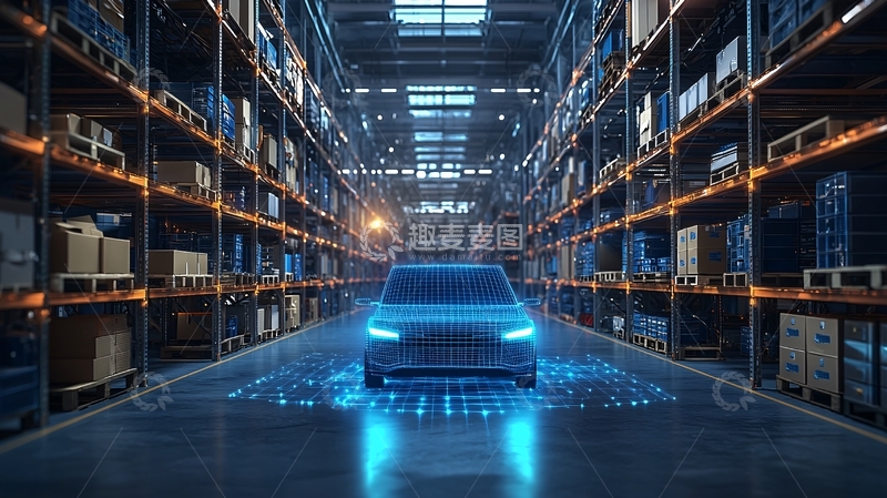 高清大图下载【趣麦麦图】智能仓储物流