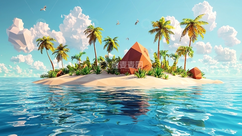 高清大图下载【趣麦麦图】热带小岛