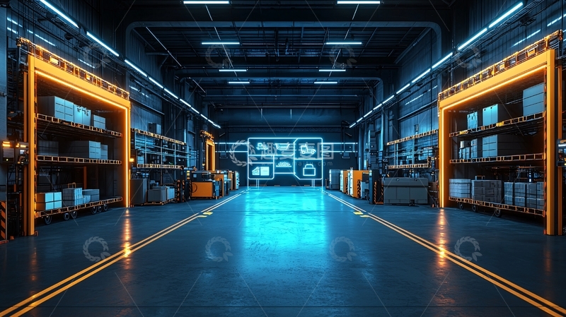 高清大图下载【趣麦麦图】智能自动化仓库