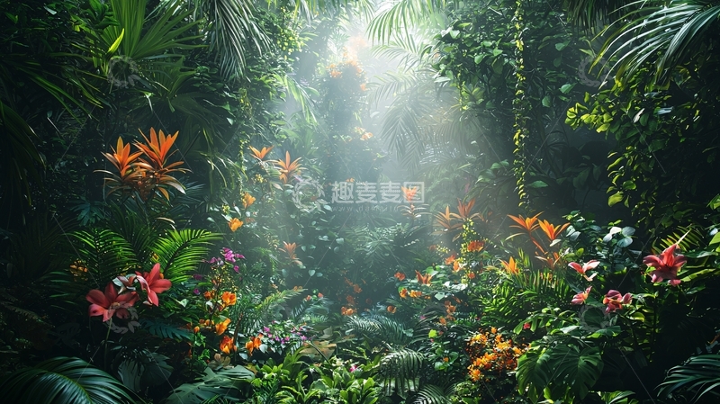 高清大图下载【趣麦麦图】热带雨林深处