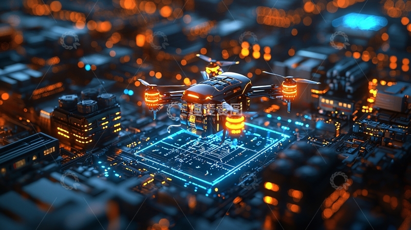 高清大图下载【趣麦麦图】无人机芯片