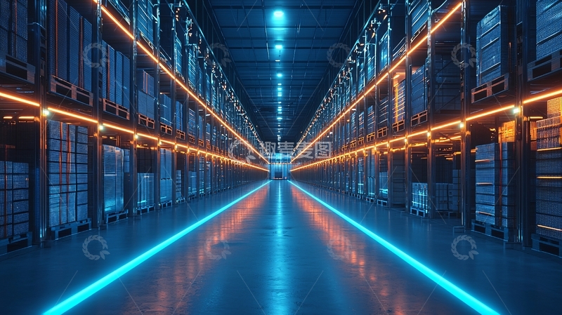 高清大图下载【趣麦麦图】未来科技感仓库