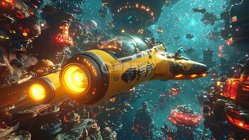 高清大图下载【趣麦麦图】宇宙飞船