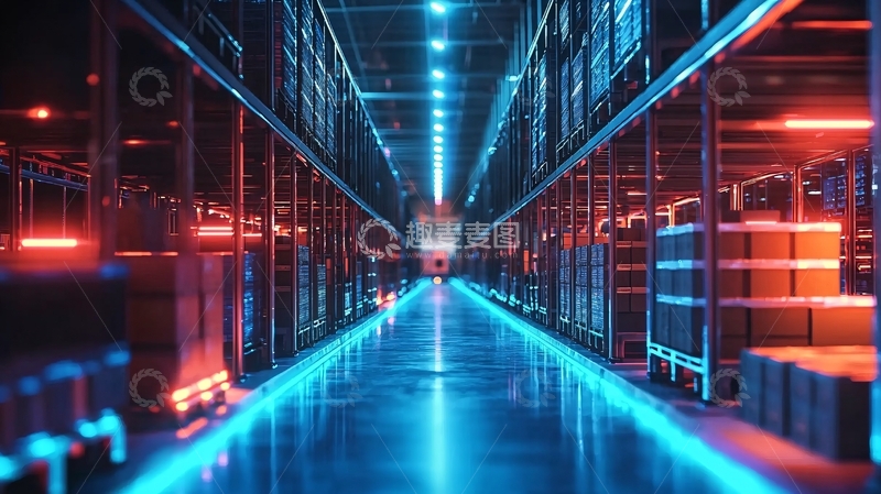 高清大图下载【趣麦麦图】科技感十足的服务器机房