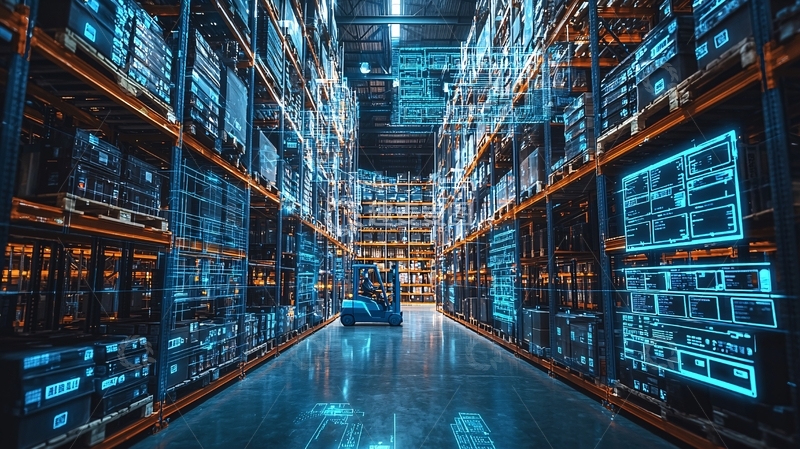 高清大图下载【趣麦麦图】科技感十足的智能仓库