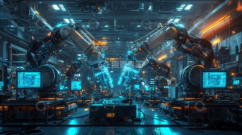 高清大图下载【趣麦麦图】未来科技工厂