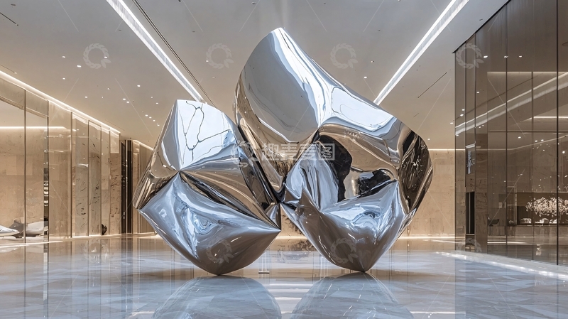 高清大图下载【趣麦麦图】现代金属雕塑