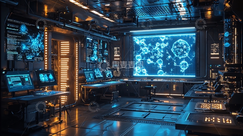 高清大图下载【趣麦麦图】未来科技实验室