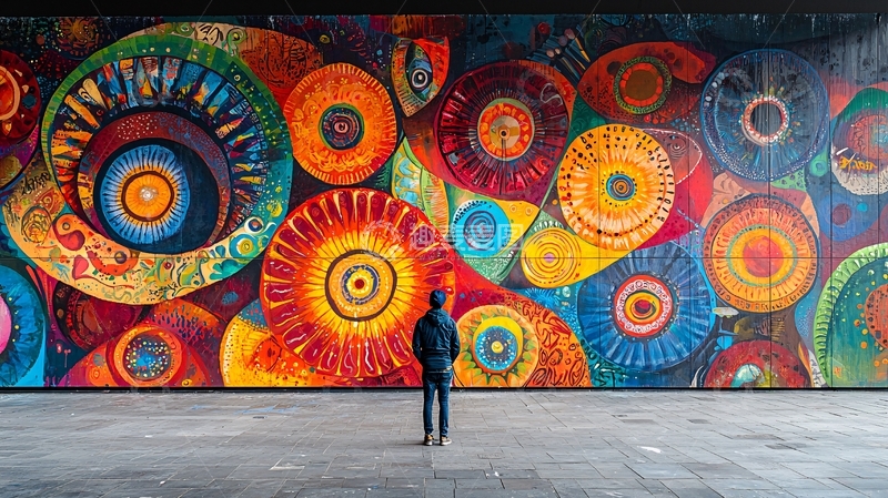 高清大图下载【趣麦麦图】抽象壁画