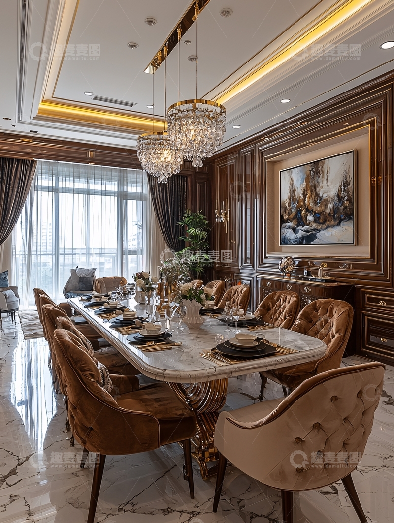 高清大图下载【趣麦麦图】奢华欧式餐厅