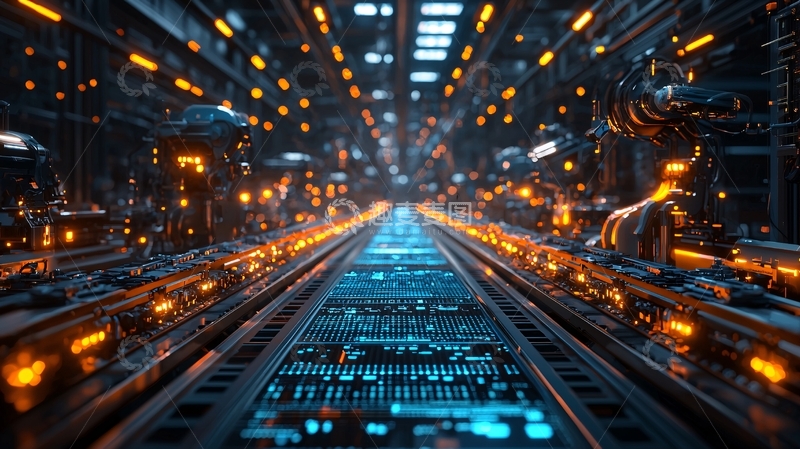 高清大图下载【趣麦麦图】未来科技感走廊