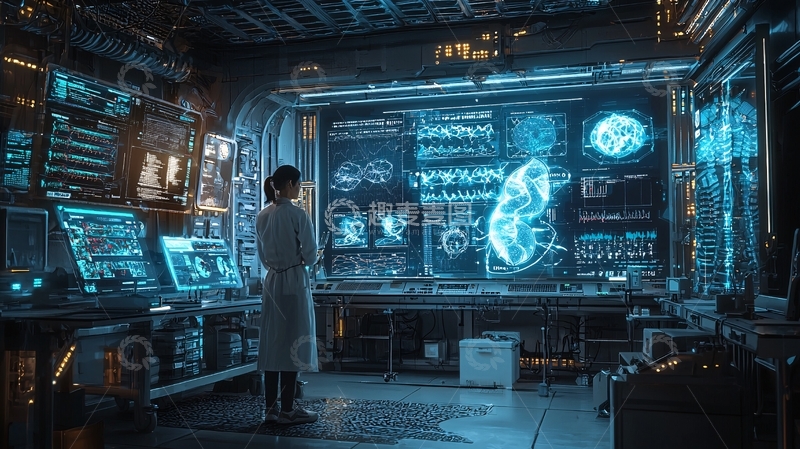 高清大图下载【趣麦麦图】未来科技实验室