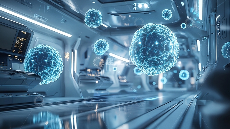 高清大图下载【趣麦麦图】未来科技病毒实验室