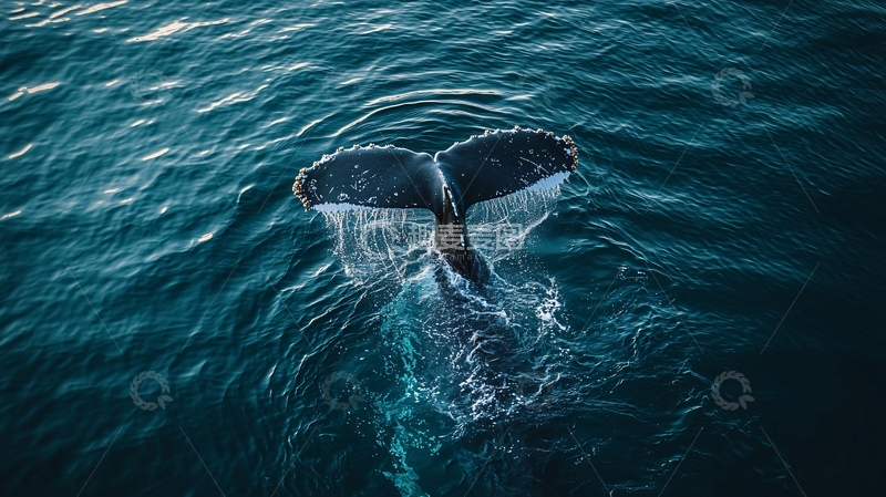 高清大图下载【趣麦麦图】鲸鱼尾巴