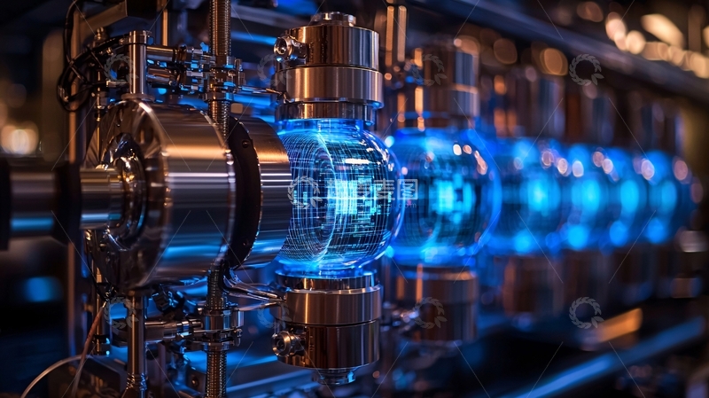 高清大图下载【趣麦麦图】蓝色工业管道