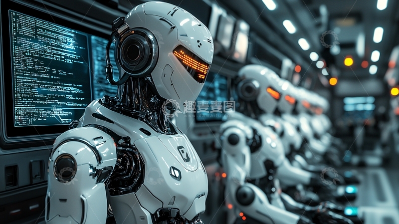 高清大图下载【趣麦麦图】未来机器人
