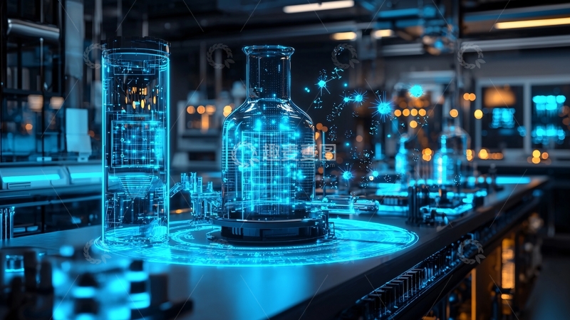 高清大图下载【趣麦麦图】实验室未来科技