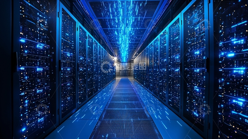 高清大图下载【趣麦麦图】数据中心走廊