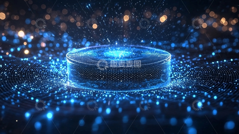 高清大图下载【趣麦麦图】蓝色能量冰球