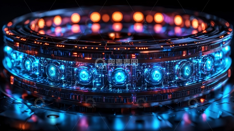 高清大图下载【趣麦麦图】科技感十足的环形装置