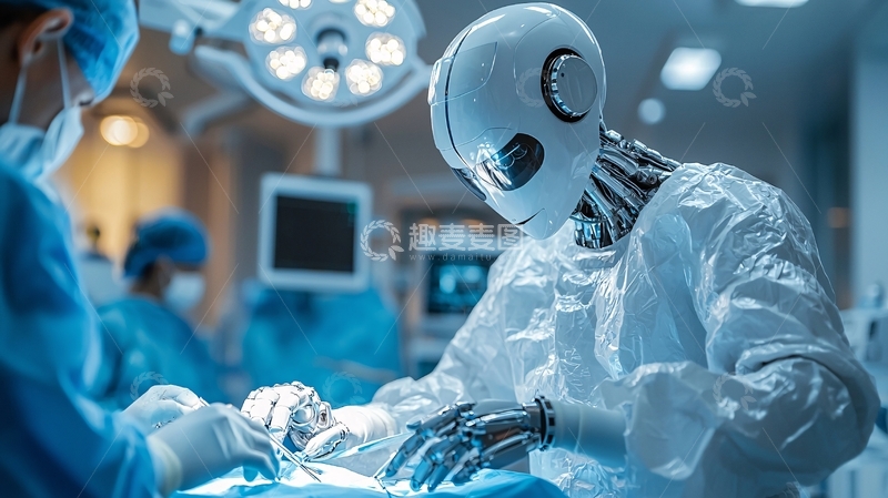 高清大图下载【趣麦麦图】手术机器人