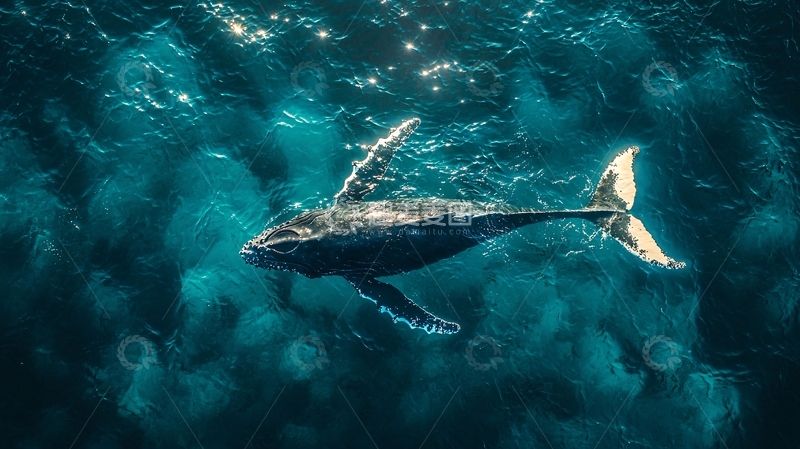 高清大图下载【趣麦麦图】深海鲸鱼高清图片