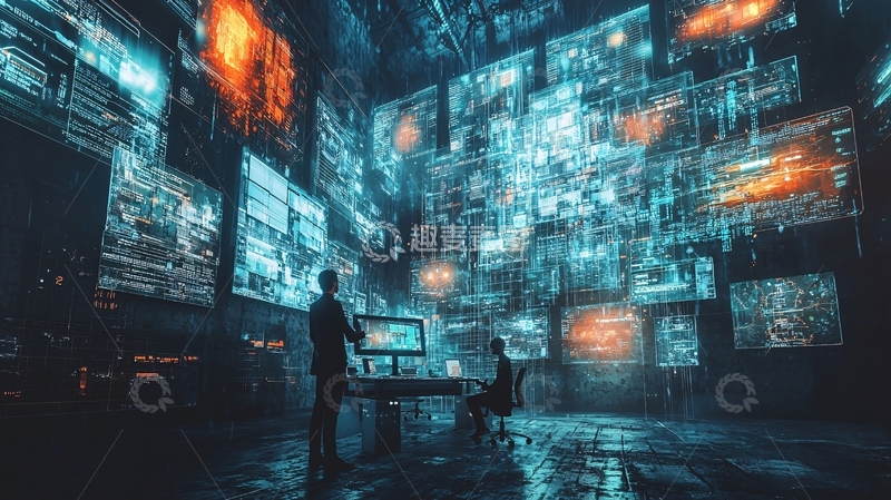 未来科技监控室