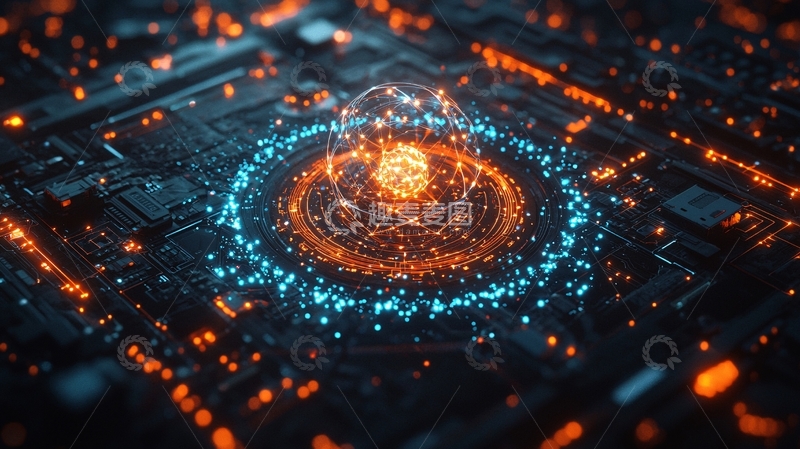 抽象科技感能量核心