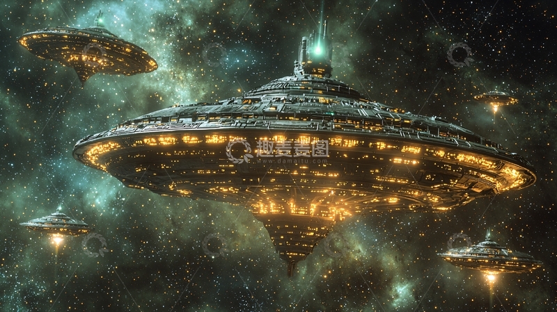 高清大图下载【趣麦麦图】宇宙飞船