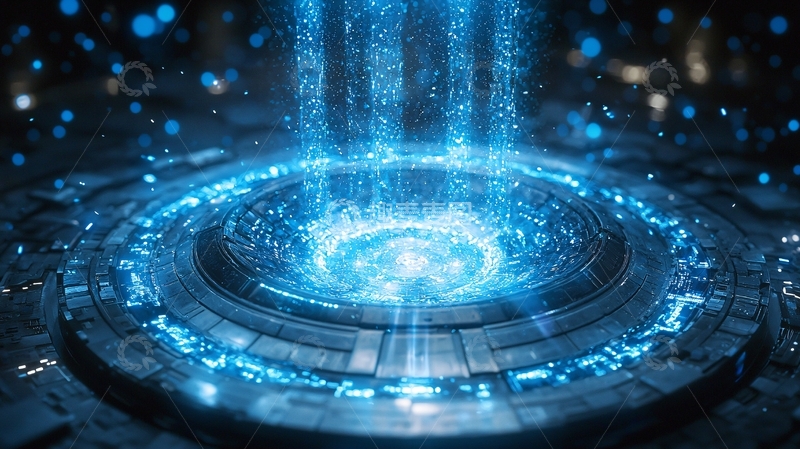 高清大图下载【趣麦麦图】蓝色能量核心