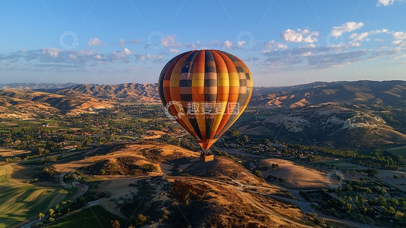 高清大图下载【趣麦麦图】热气球风景照