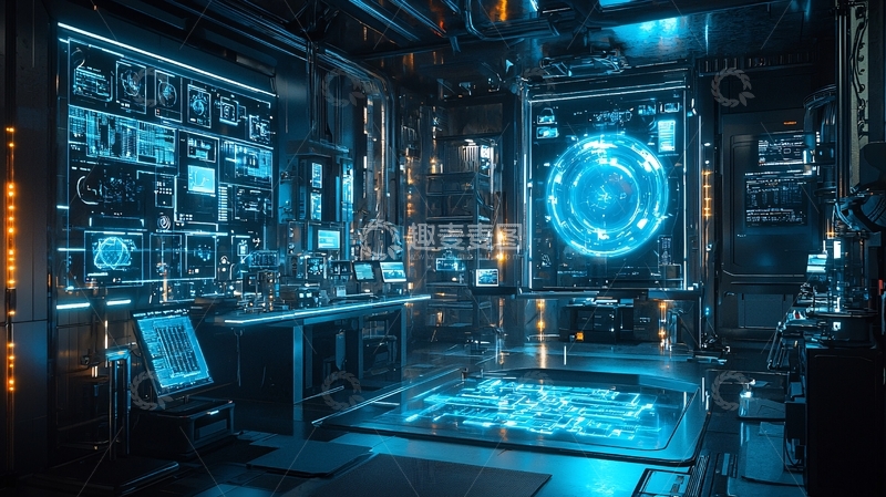 高清大图下载【趣麦麦图】未来科技实验室