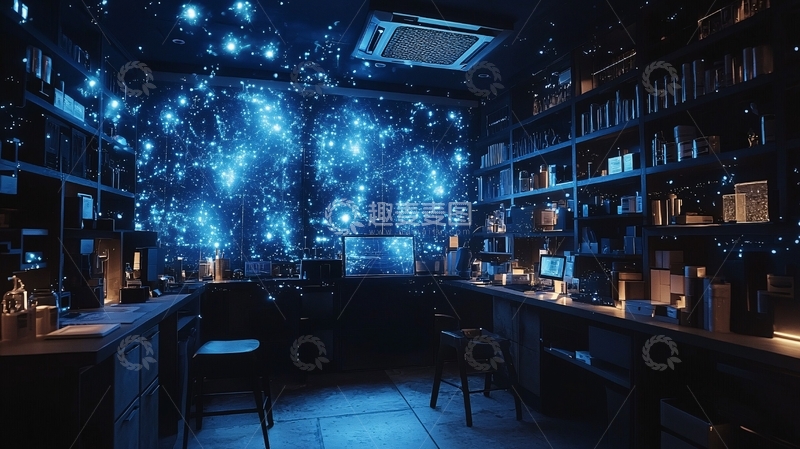 高清大图下载【趣麦麦图】蓝色星光酒馆