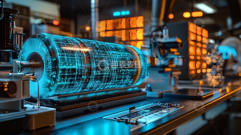 高清大图下载【趣麦麦图】未来科技感工业生产线