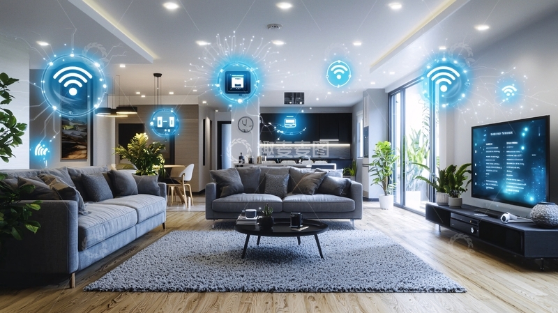 高清大图下载【趣麦麦图】智能家居客厅
