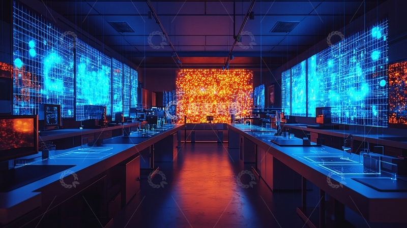 高清大图下载【趣麦麦图】科技感未来实验室