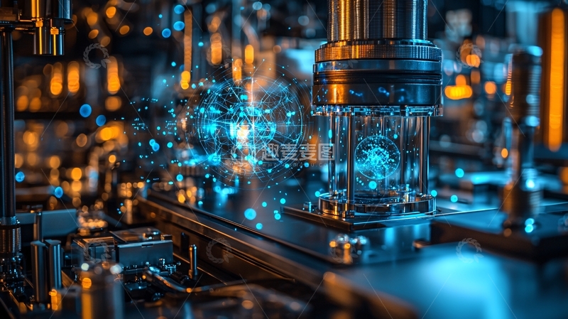 高清大图下载【趣麦麦图】未来科技感工业生产线