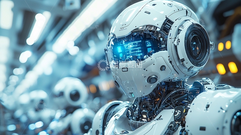 高清大图下载【趣麦麦图】未来科技感机器人