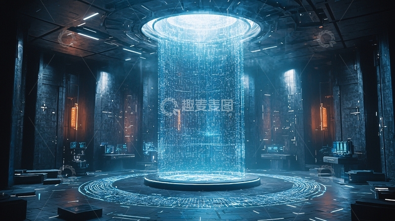 高清大图下载【趣麦麦图】未来科技感室内场景