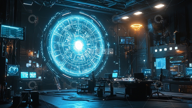 高清大图下载【趣麦麦图】未来科技实验室